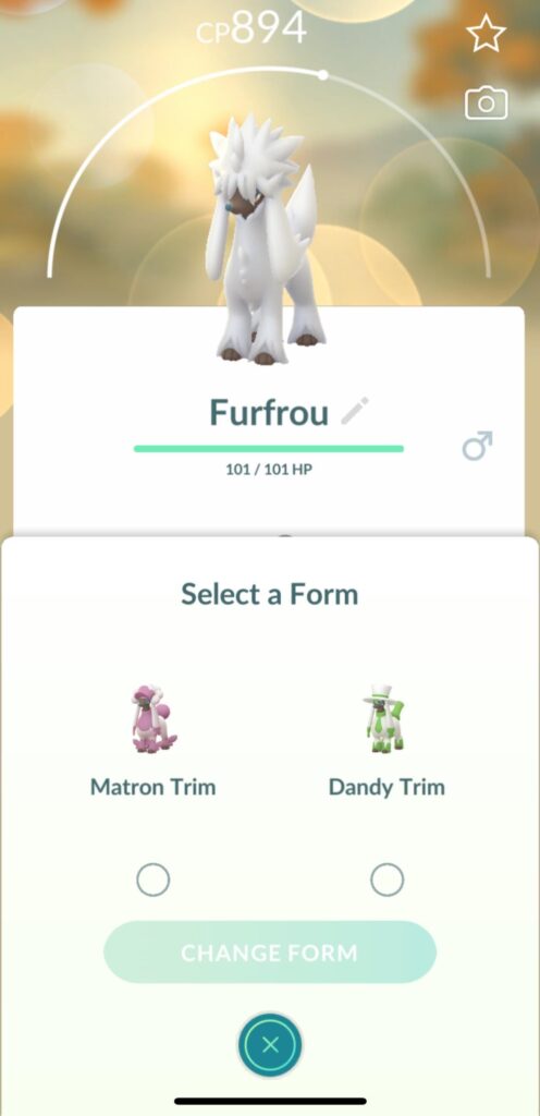 Regional Furfrou not available?