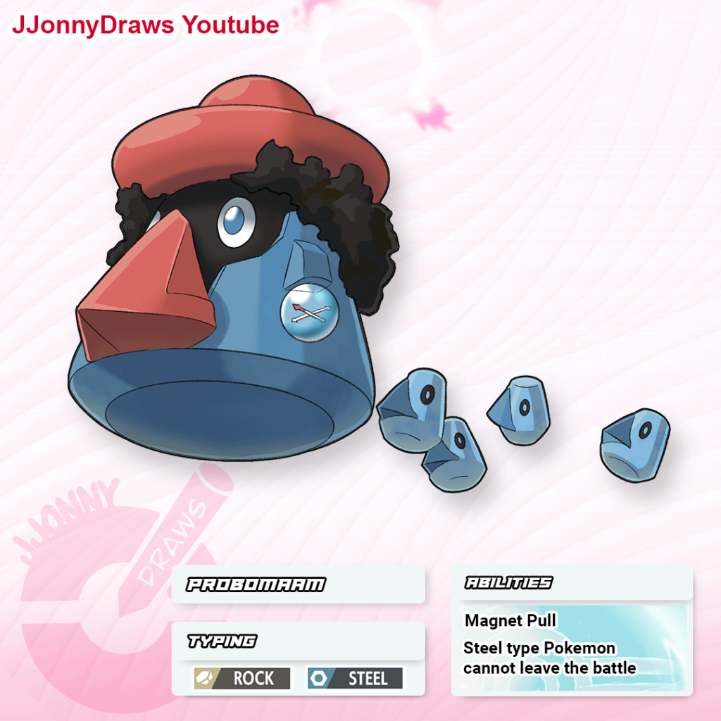I drew a female only version of Probopass
