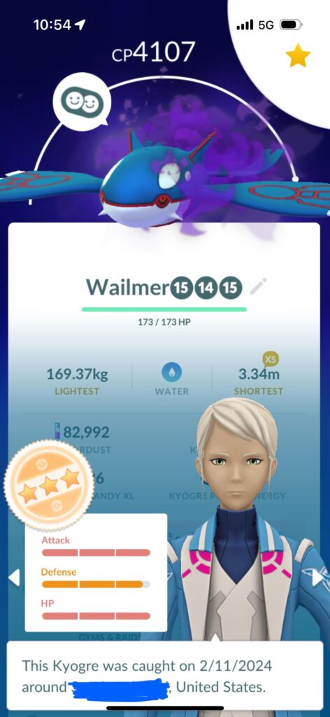 Took me a while to get it to lvl 40, but I still can’t believe I caught this