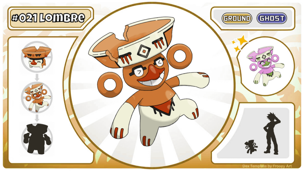 Chilean Pokedex - A'huenian Lombre, inspired by the pottery of the Diaguita, indigenous people from the north of Chile