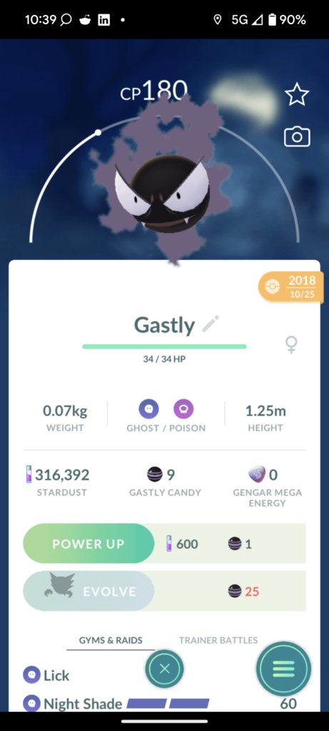 What does the orange symbol mean?