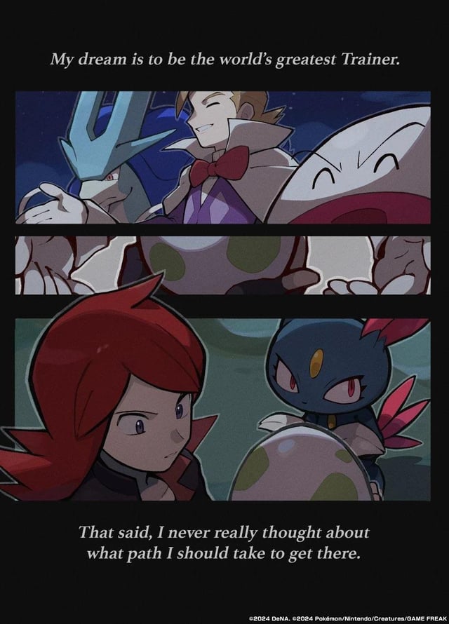 The official Pokemon Master Twitter account posted a comic about Silver and his Journey as a Trainer