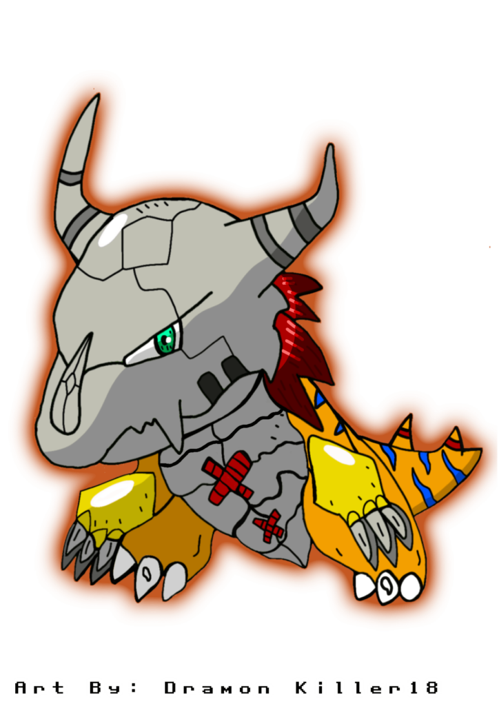 Wargreymon ×Marowak (Fusion) Art 🐉☠️🔥