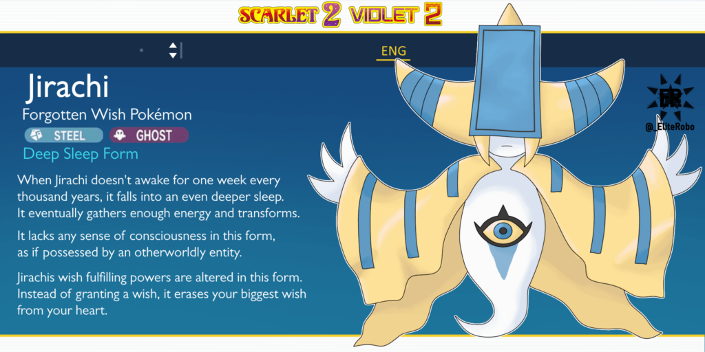 [OC] What if Jirachi also had a form like Hoopa-Unbound? It's Jirachi-Deep Sleep!