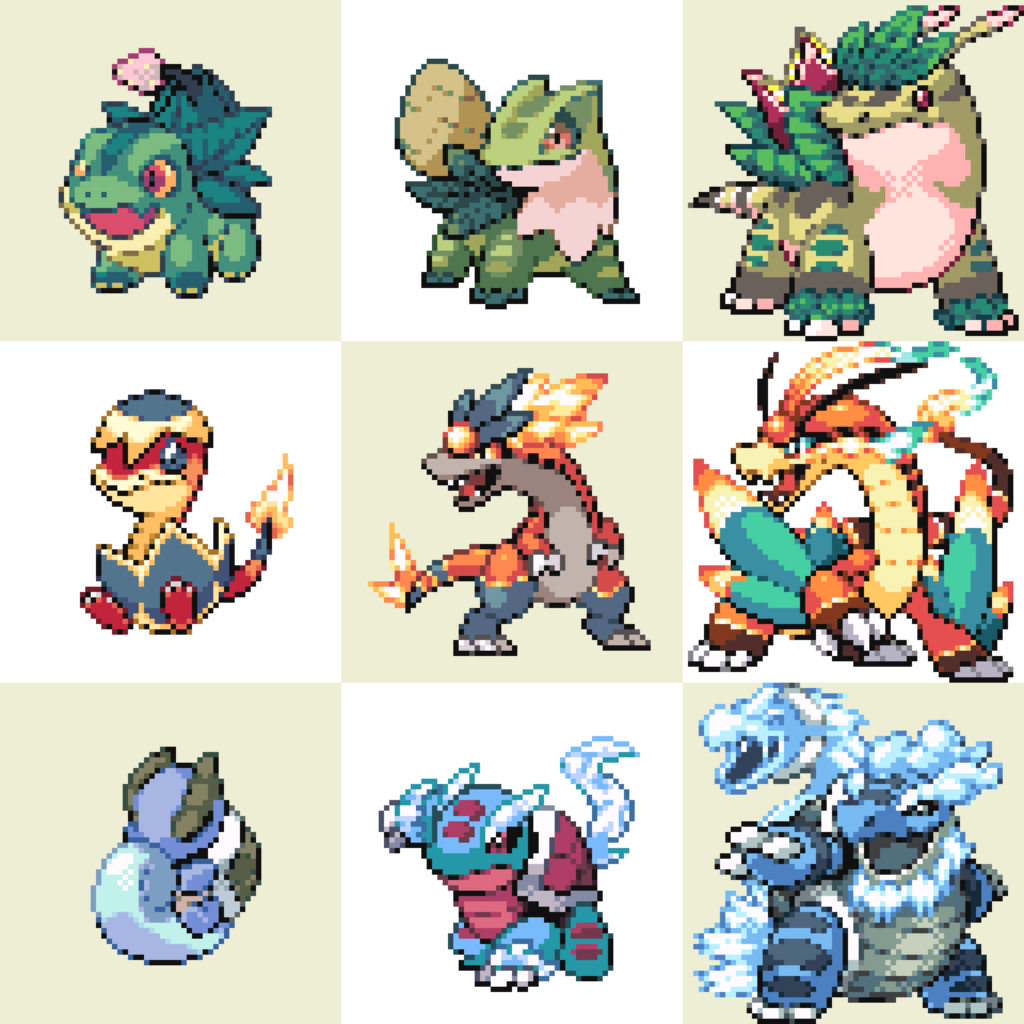 The Starters of the Rebooted Kanto Region! Who is your choice?