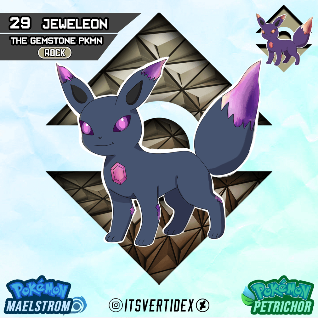 Meet Jewelon, the Rock Type Eeveelution of the Suldana Region!