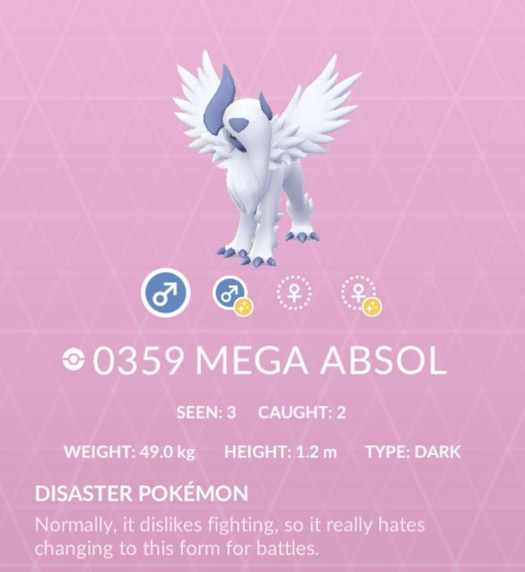 Now I feel bad for Mega evolving my Absol-