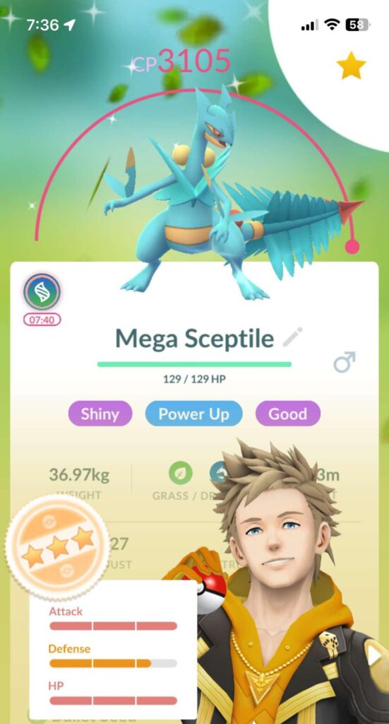 My girl got this Shiny Sceptile today