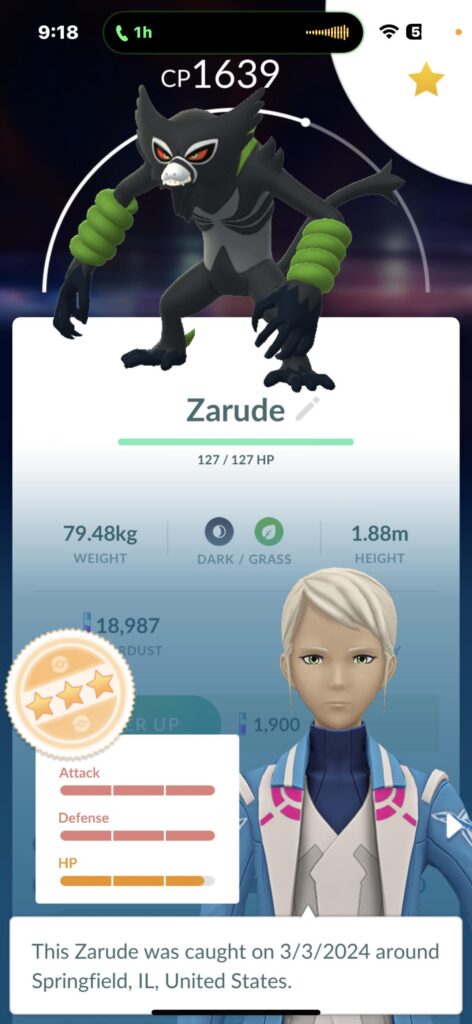 Right before it came back too