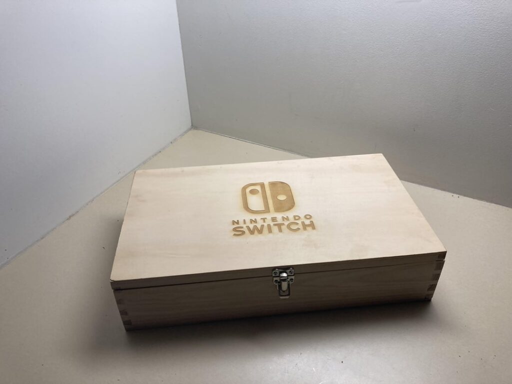 I made this box to store my Switch for my design project!