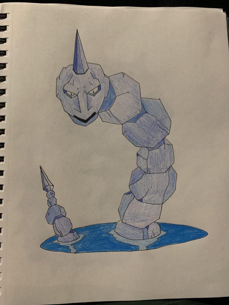 Regional variant of Onix and its new evolved form, Kianite. They’re Rock and Water Type.