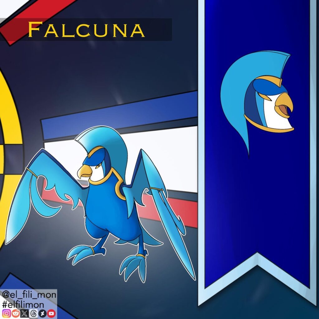 If University logos are in #pokemon #fakemon world (#philippines edition) #adamson #falcons #elfilimon #procreate