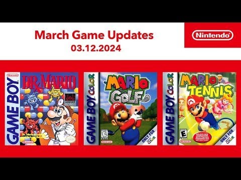 Game Boy – March 2024 Game Updates – Nintendo Switch Online