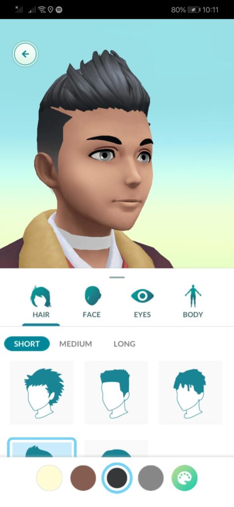 We can now change our avatar's appearance