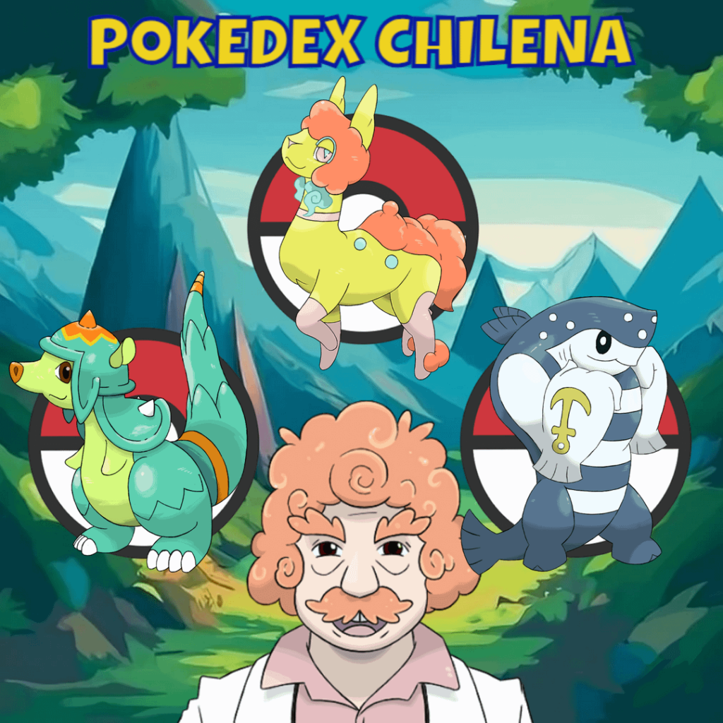 Chilean Pokedex - The Starters of the A'hue Region have evolved: Quirquispin, Llamalana and Rollunch