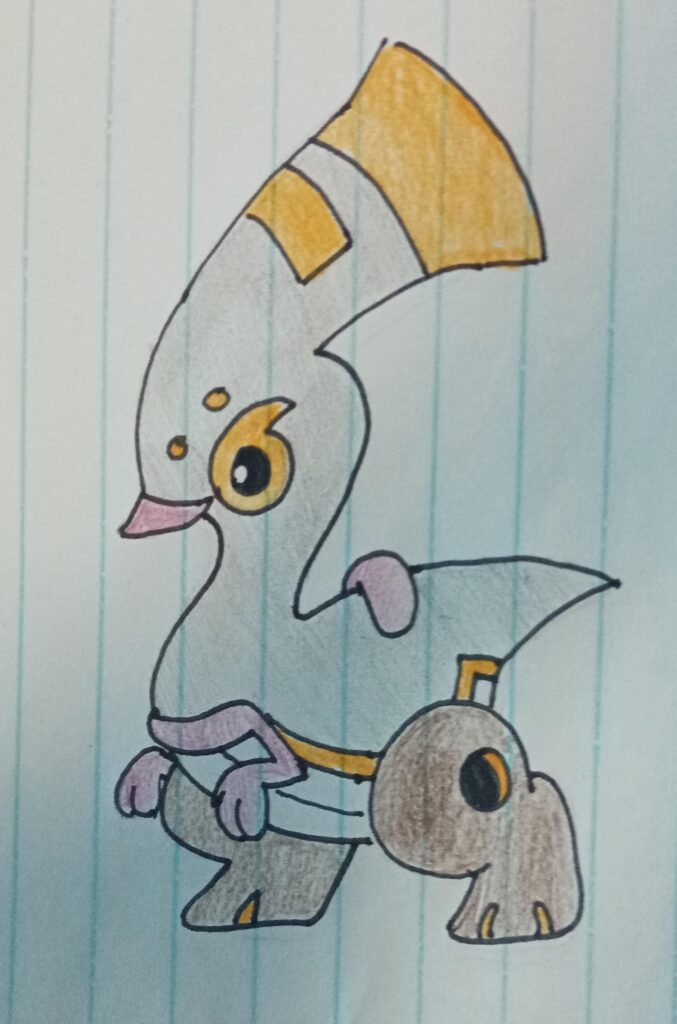 At level 25, your Melodino will evolve into Parasolo. A dragon /Normal type. Open to feedback : ^ )