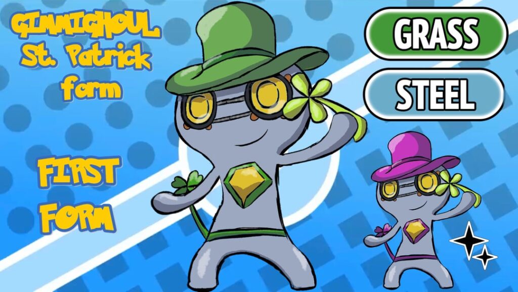 GIMMIGHOUL, FORM OF SAINT PATRICK (sorry for the delay).