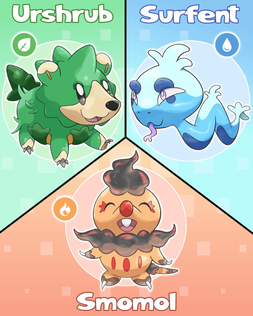 I designed a starter set for a contest and art practice. Hope you like them!