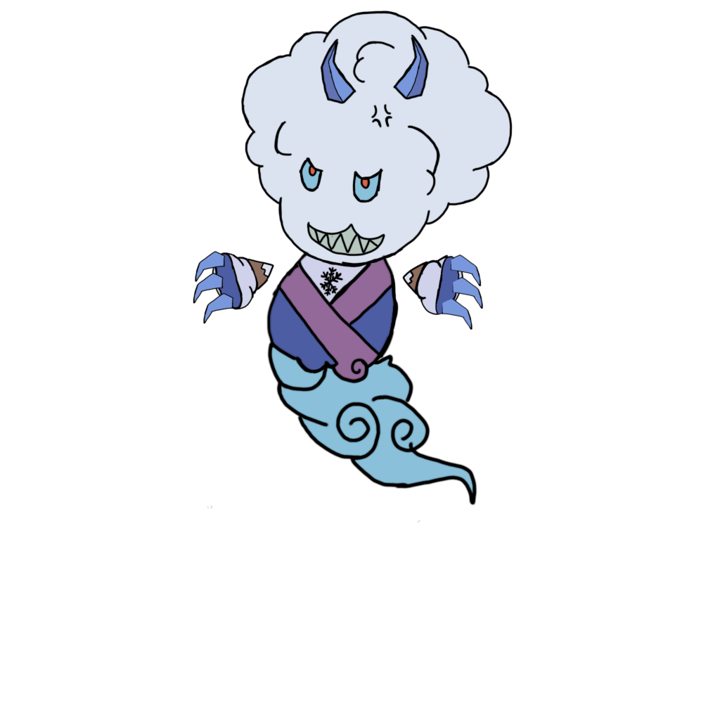 I need help coming up with a name for this ice/dark type  it's part of a group Im creating with each represnting one of the 7 deadly sin and all have the king of that sin being a part of their name I cant think of a good of for wrath (satan) the closest I got was stalactan but Im not a big fan of it