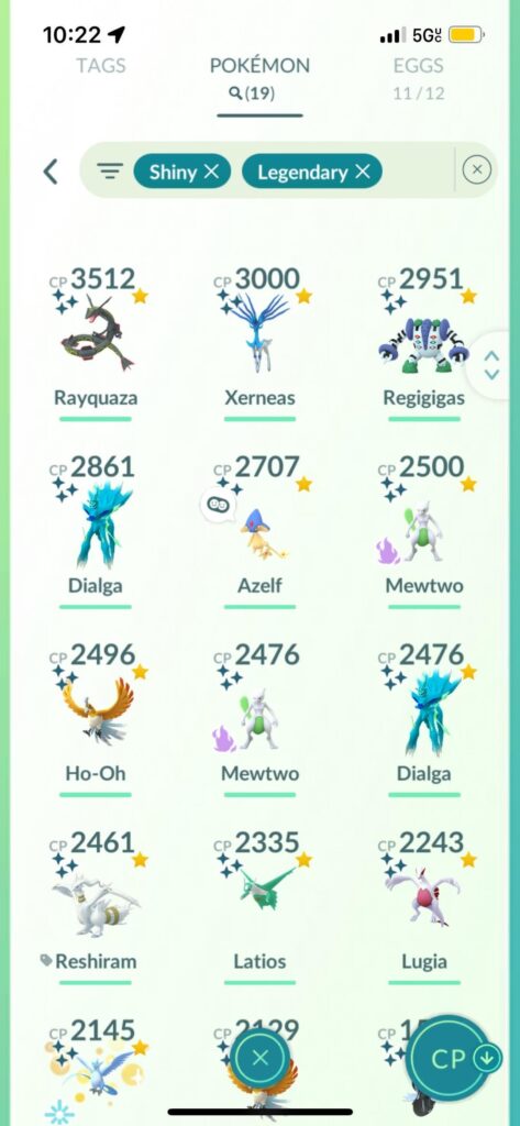 How many shiny legendaries do y'all have ?