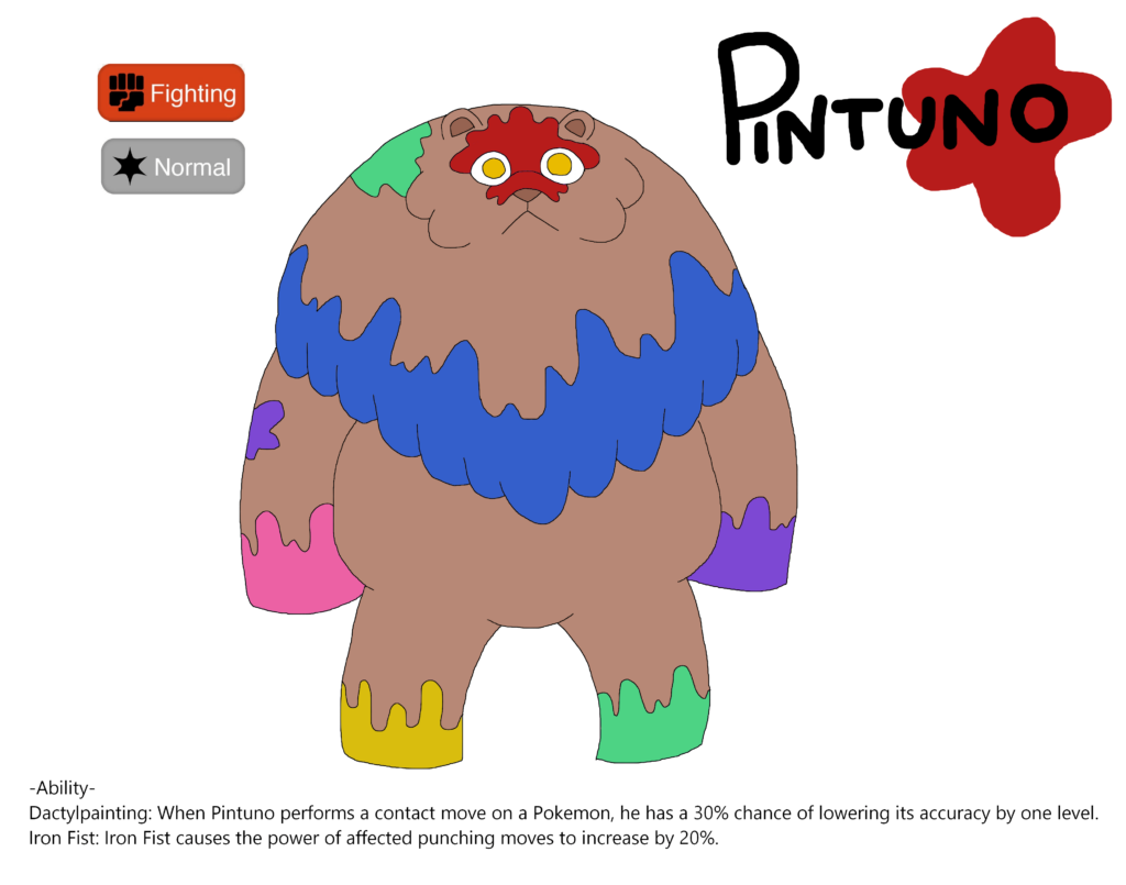 Gotta wake a bit more on it but Im creating a bear who draws! Its called Pintuno from "Pintura" and "Osezno"