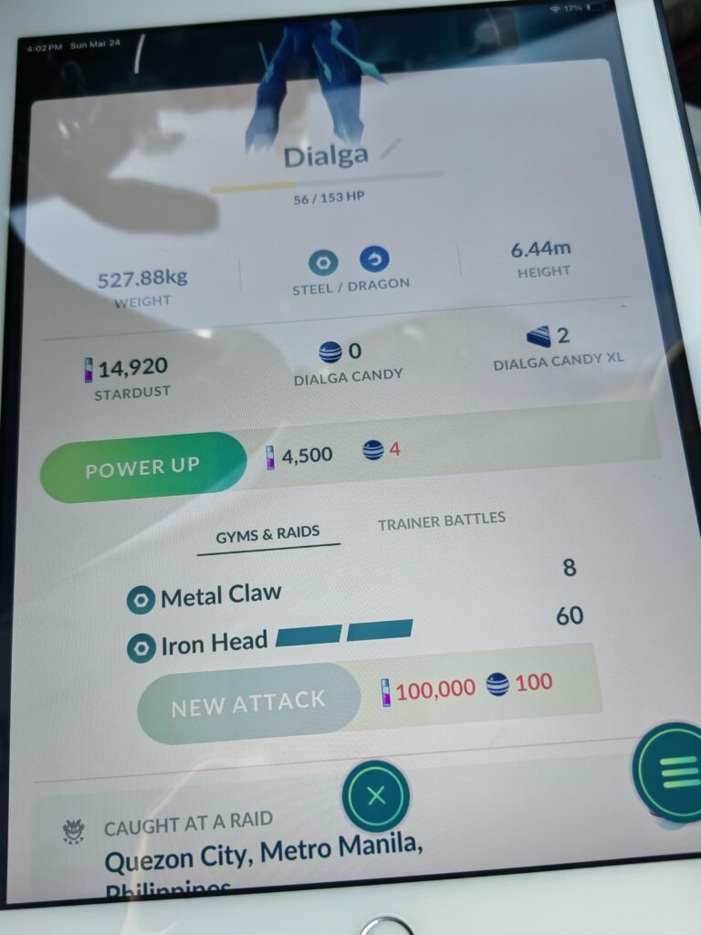 My brother changed my dialgas time dilation