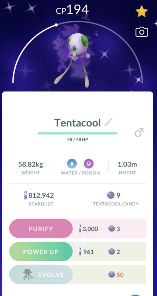Had a bad start to my Monday morning but then caught my first Shiny Shadow