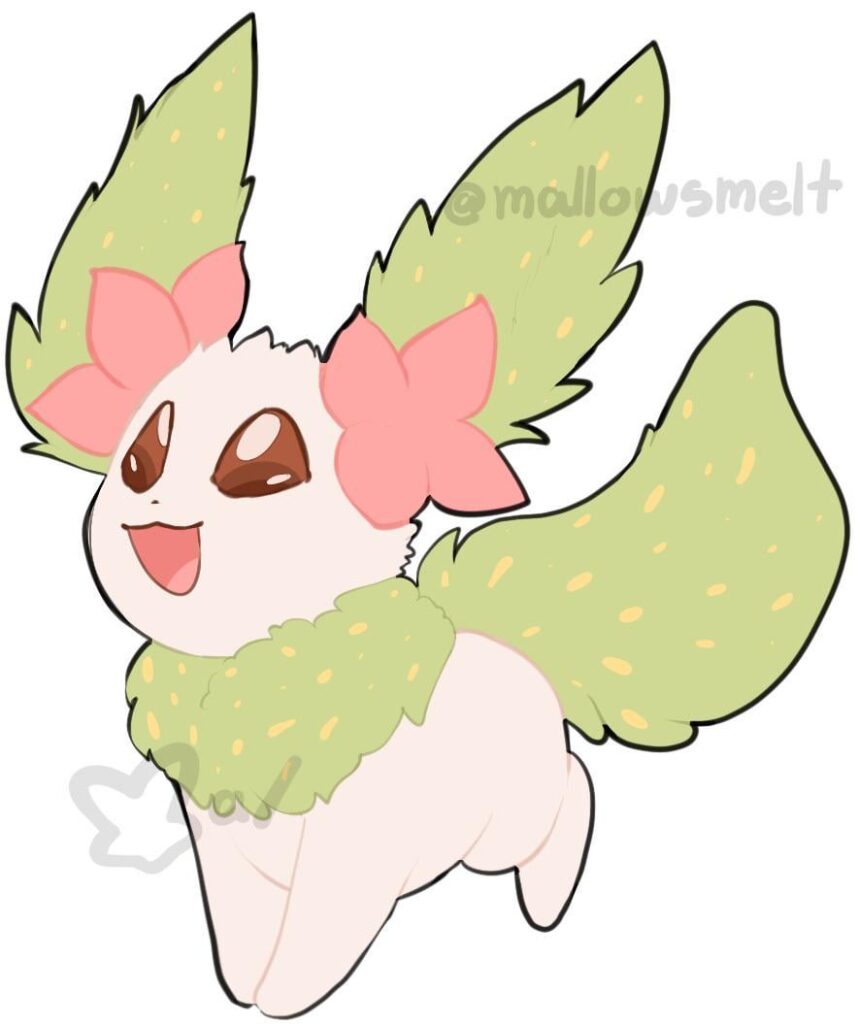 Shaymin + Eevee = Cutie