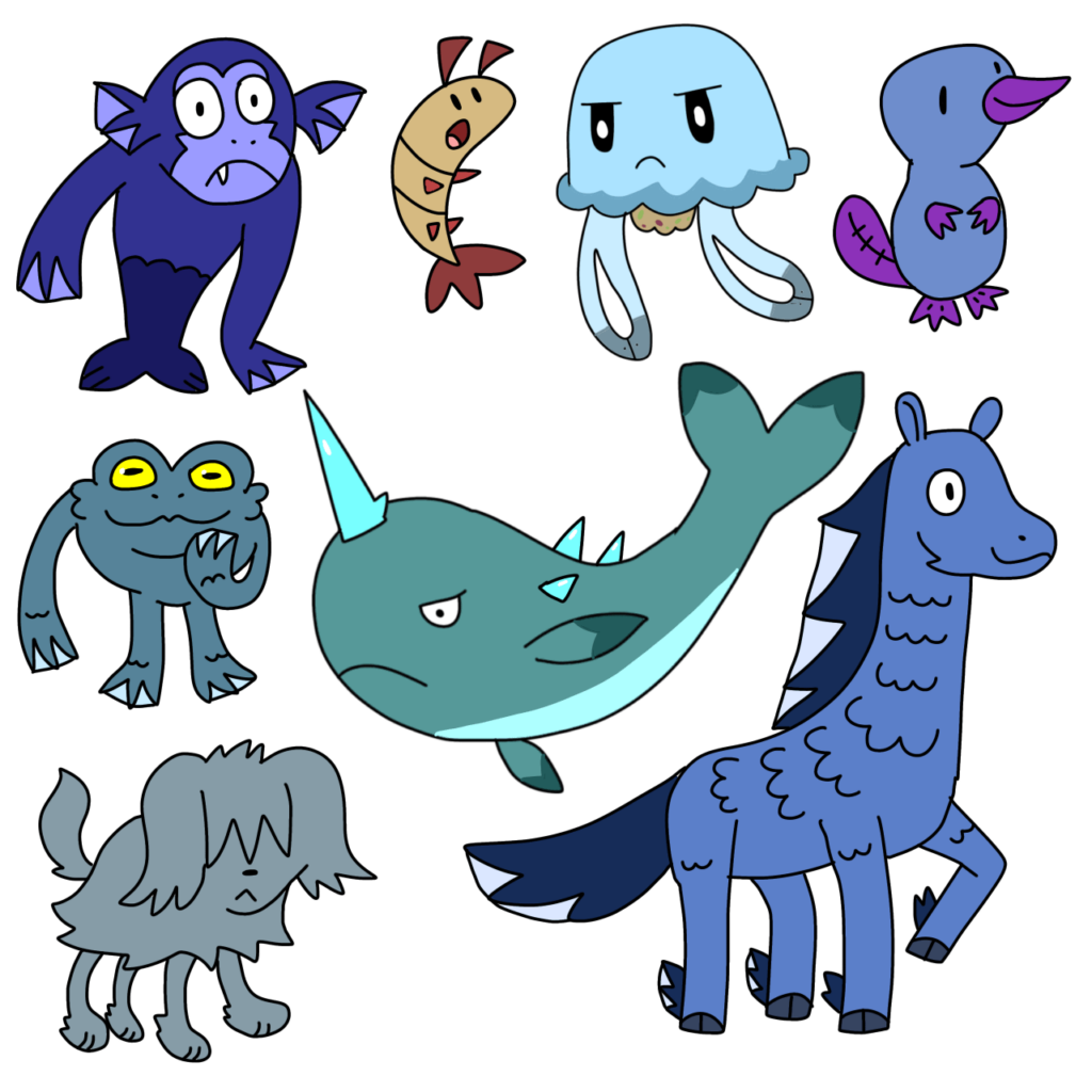 Water Type Pokemon! Need Dex Entries and Names for them?