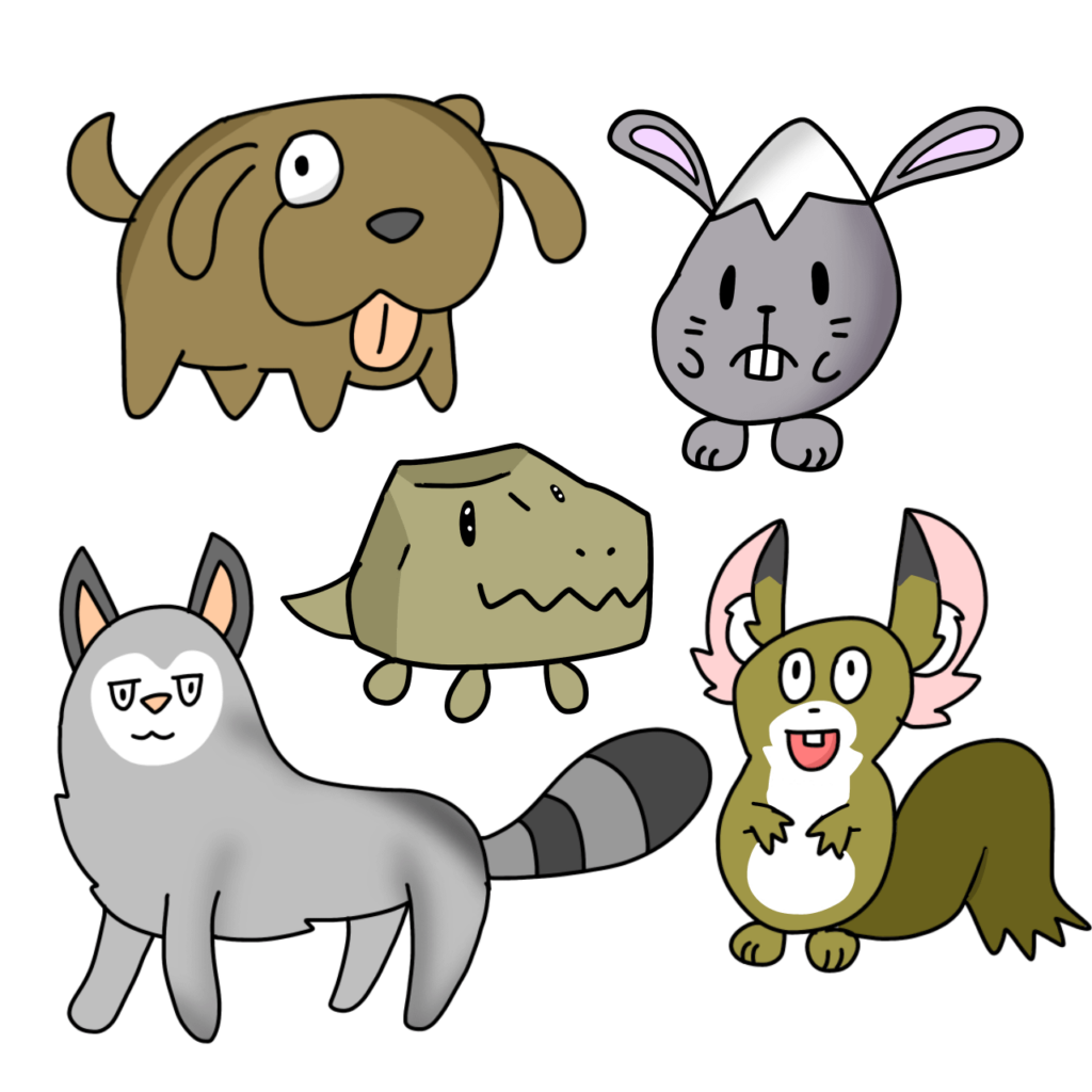 Normal Type Fakemons! Wanna name them?