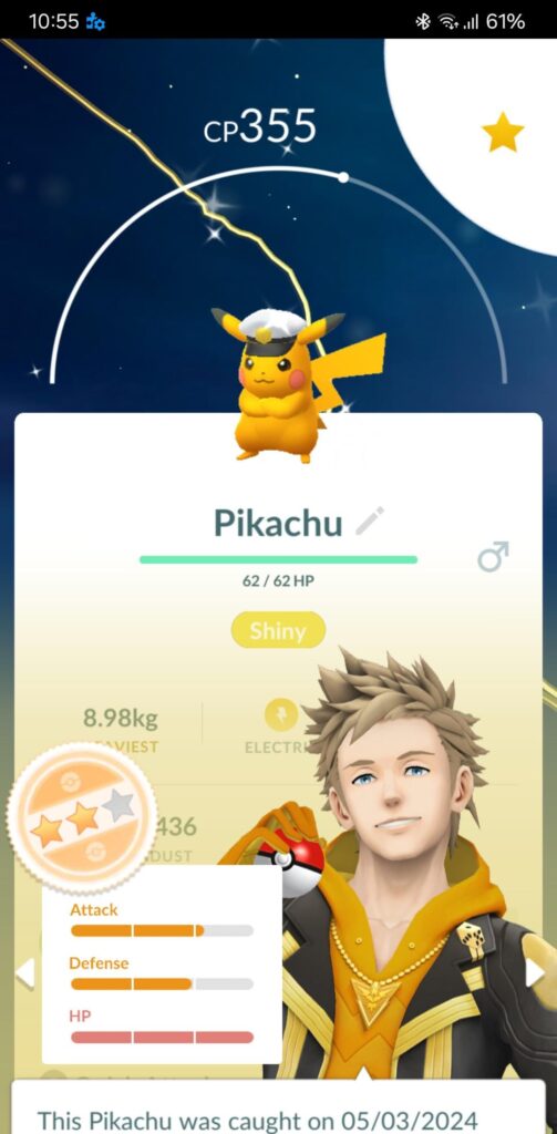Shiny Pikachu i caught the other day