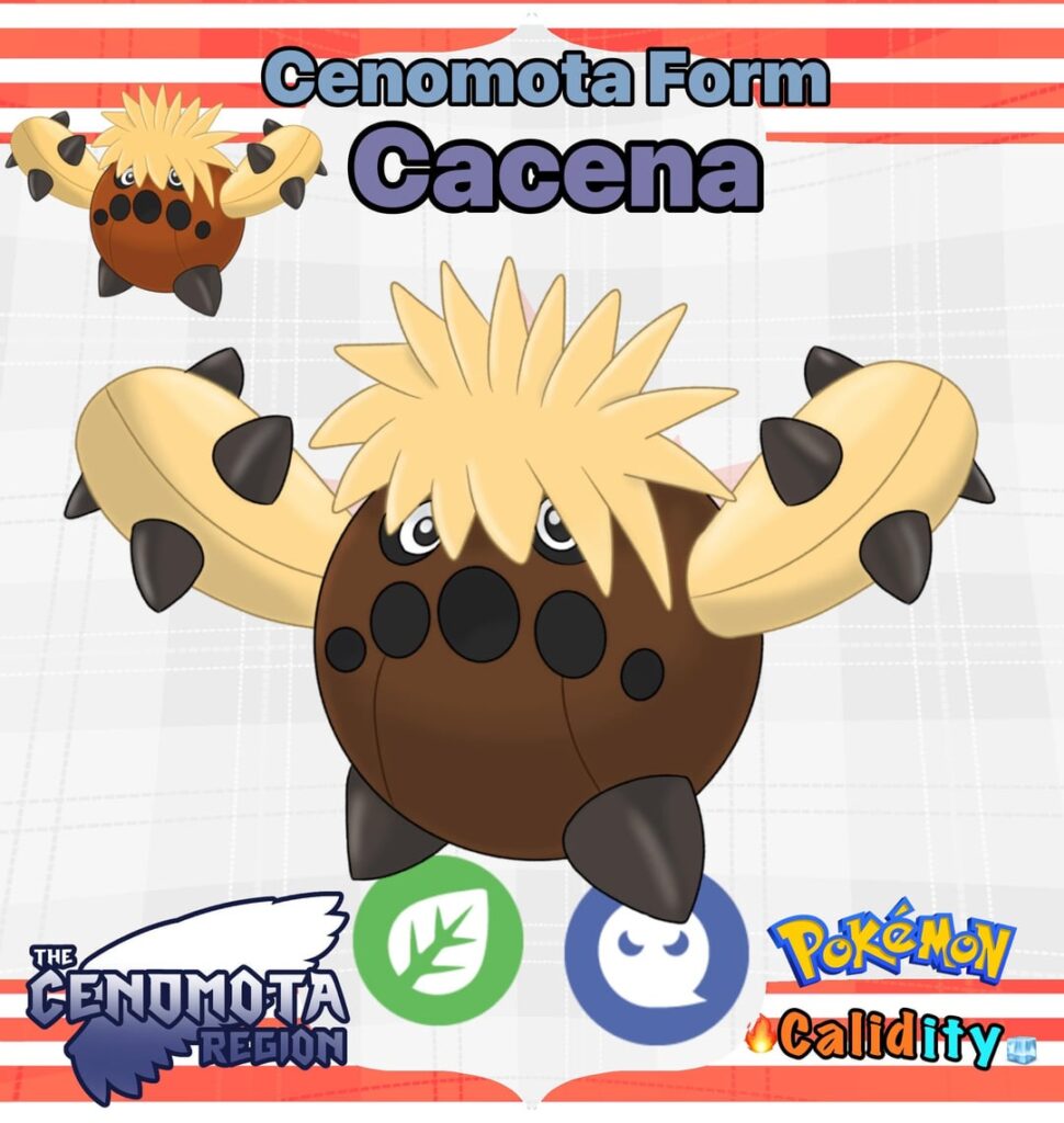 Here’s a regional form Cacena And Cacturne