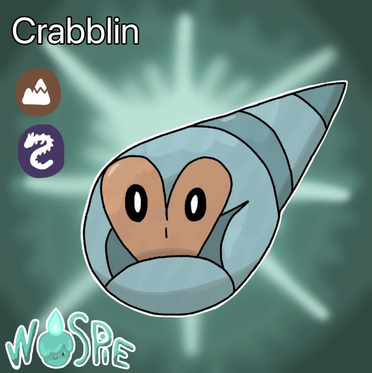 A convergent Applin based on Hermit Crabs! Meet Crabblin.