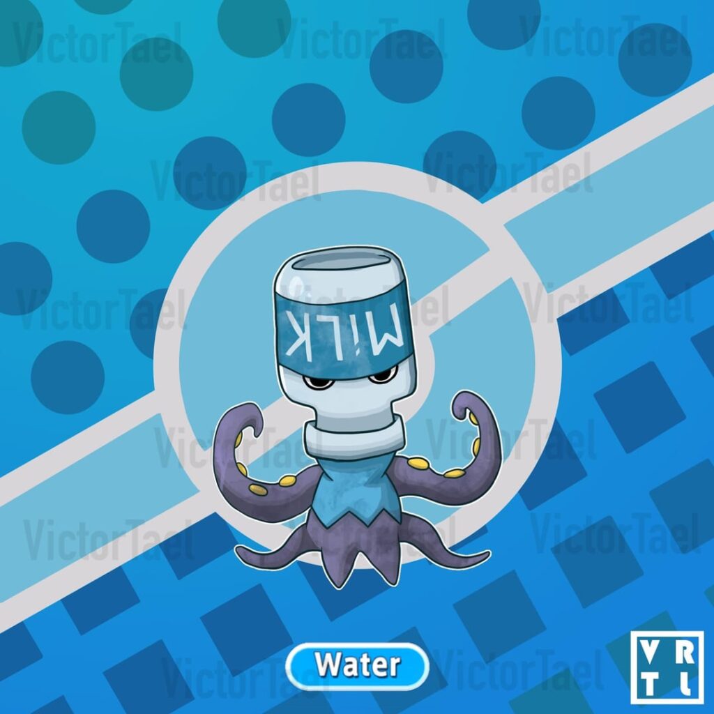 018. Octokid_(Spain inspired FKMN) Swipe to see its infodex and evolution line! ➡️
