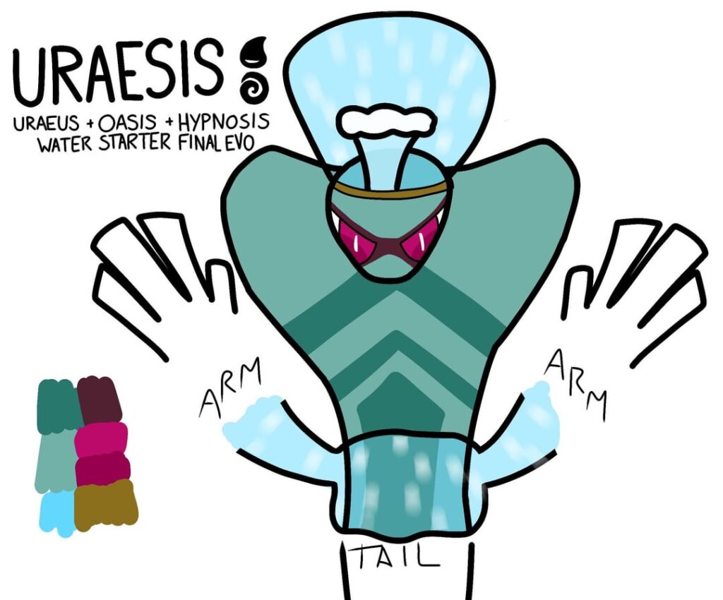 A WIP of my Water starter’s final evolution. Any feedback?
