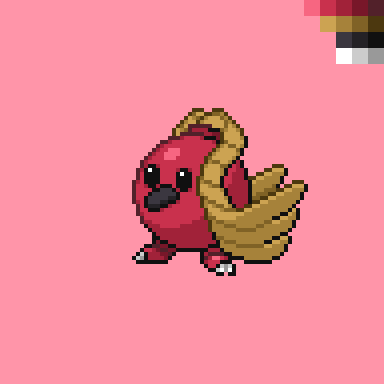 Behold! Cherimbird.
A little cutie made by a complete newbie.
What do you guys think? :D