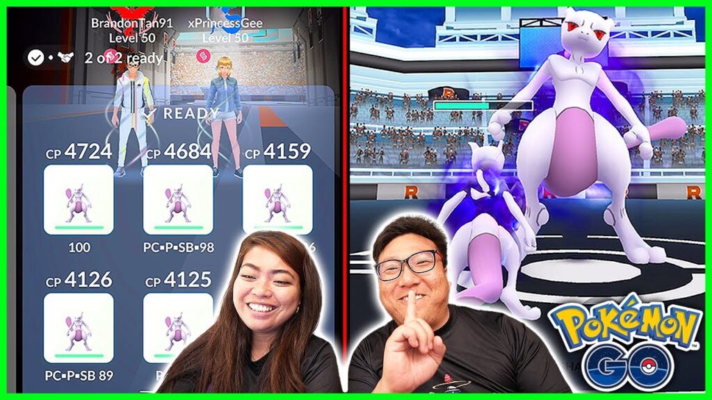 Shadow Mewtwo Duo With Full Shadow Mewtwo Team in Pokemon GO
