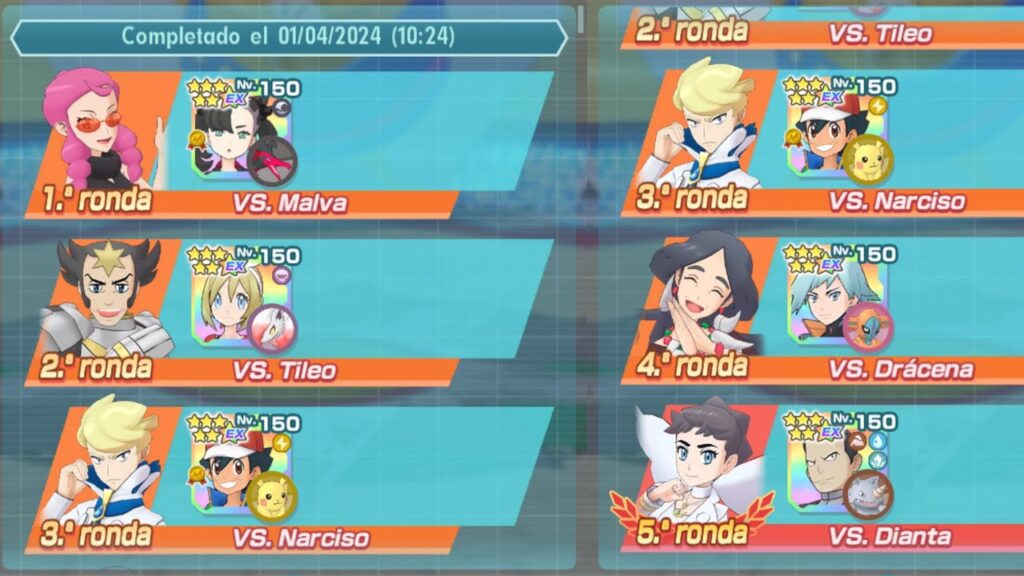 E4 Kalos 1vs3 15.000pts (Semana 188) -Pokemon Masters EX-