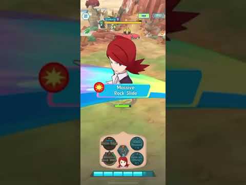 Silver (Champion.) & Tyranitar Solo Tapu Bulu Legendary Arena [Pokemon Masters Ex]