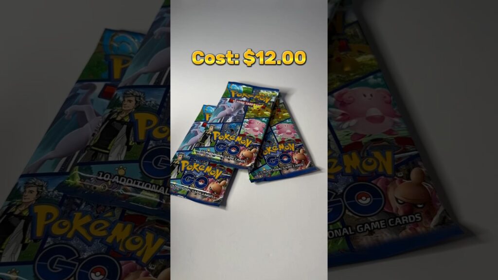 I open packs of pokemon go with prices