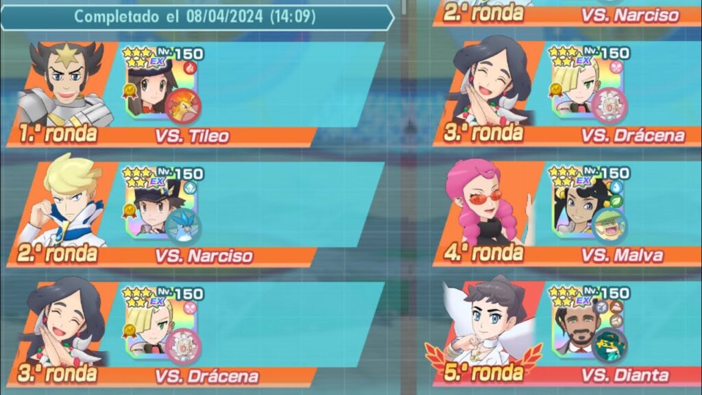 E4 Kalos 1vs3 15.000pts (Semana 189) -Pokemon Masters EX-