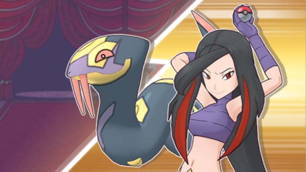 Pokemon Masters EX Ultimate Battle Defeating Lucy's Entangling Venom Seviper
