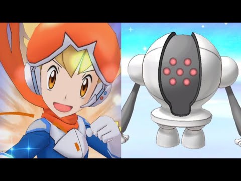 EX-R +4E SC Barry soloes the Registeel Legendary Arena [Pokemon Masters EX]