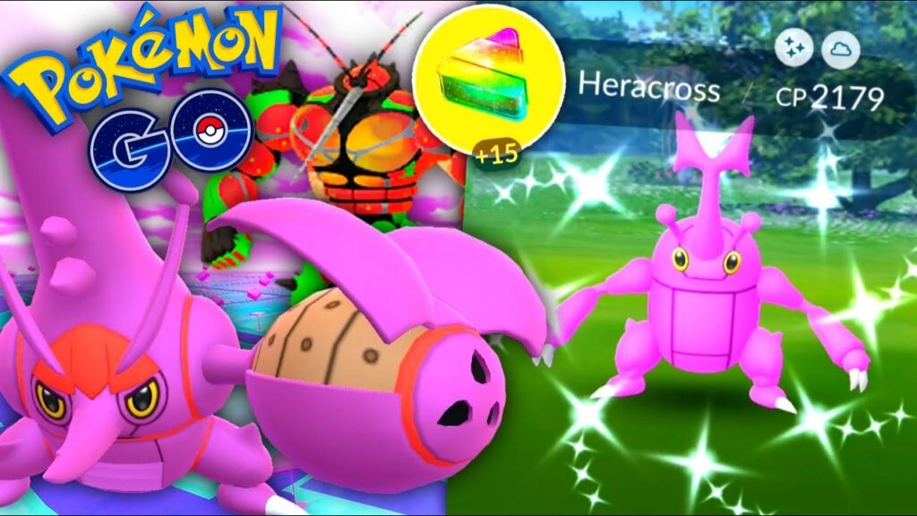 *SHOULD YOU MAX OUT MEGA HERACROSS* My shiny Heracross Raid results in Pokemon GO