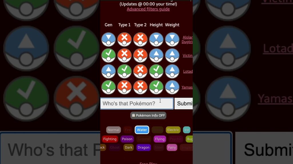 It's always Gen 5... | Squirdle Daily Day 33 #pokemon #shorts #squirdle #wordle