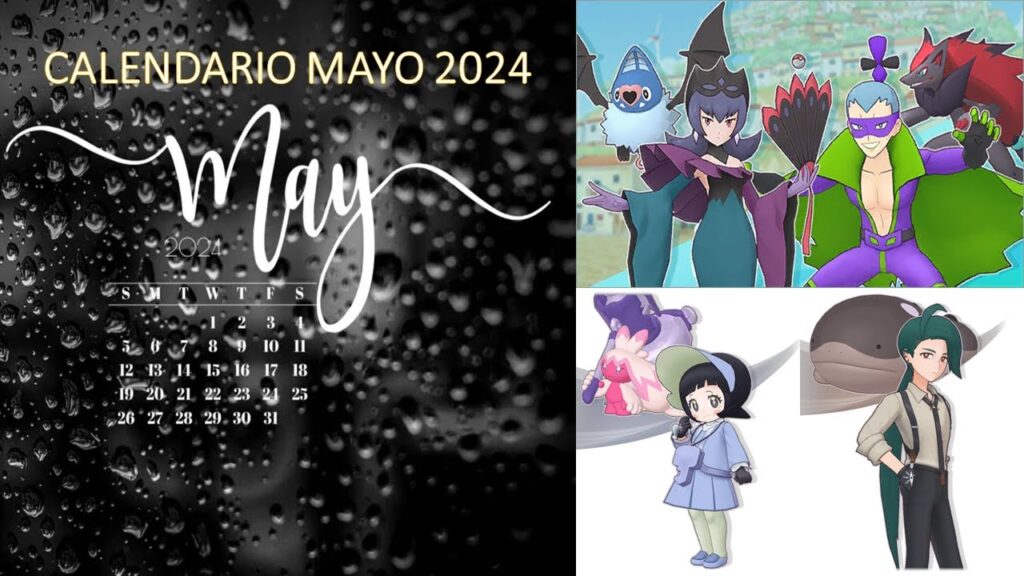 Este es el Calendario Mayo 2024 - Pokemon Masters Ex