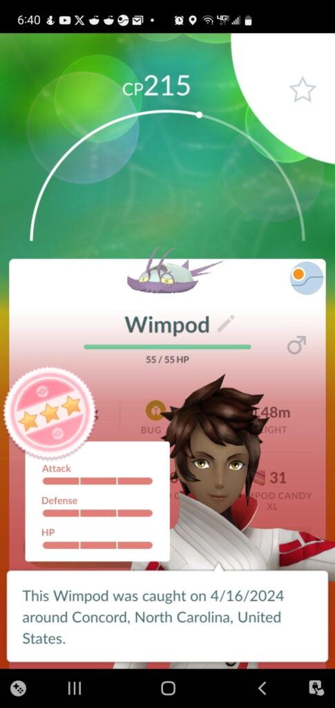 Caught this little guy to bring me over 400 candies