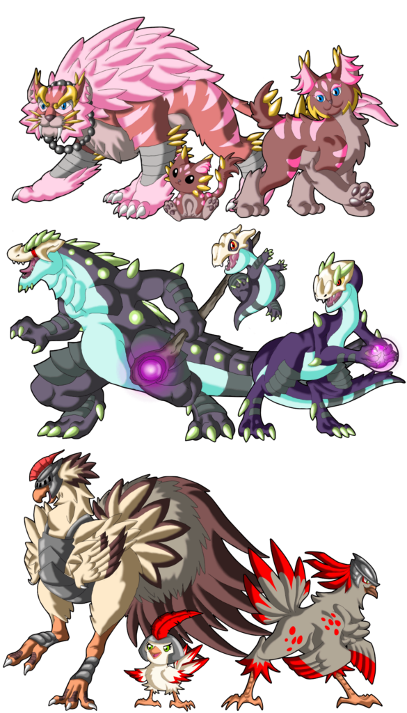 I'm working on a Pokemon fan project about a new region and these are the starter Pokemons. Which one would you choose?