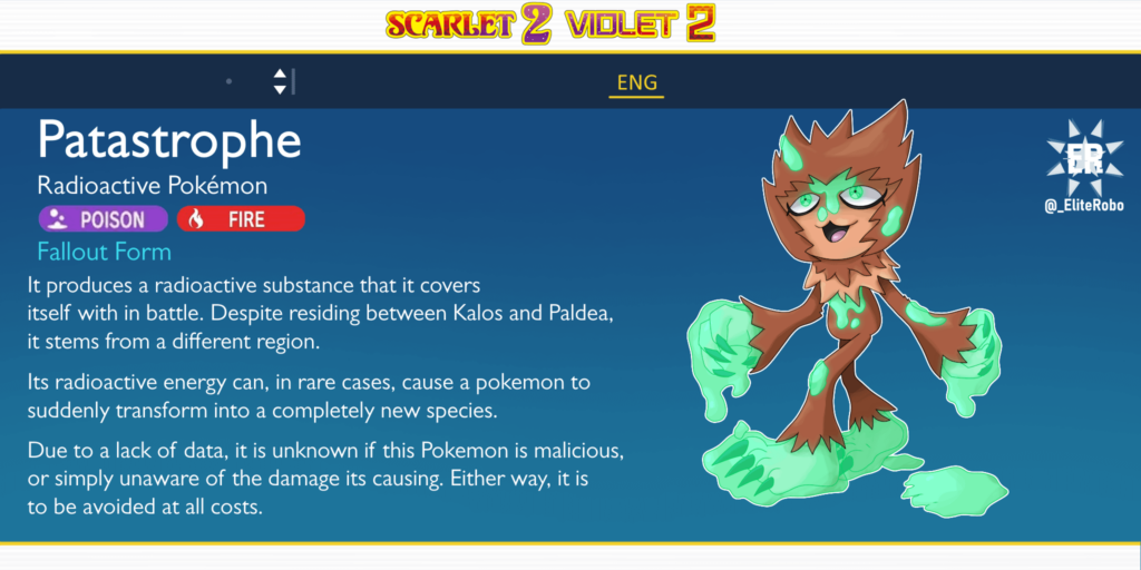 [OC] Mythical Fakemon based on Bigfoot: Patastrophe!
