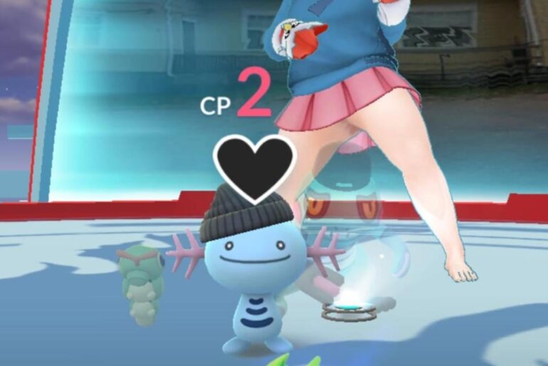 Pro tip: leaving small pokemon to defend gyms while wearing a skirt allows you to show off your crack